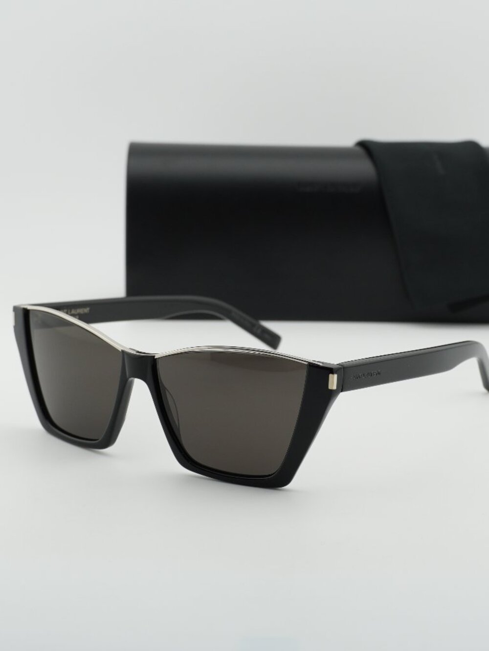 Saint Laurent SL369KATE 001 Cat Eye Sunglasses - Black